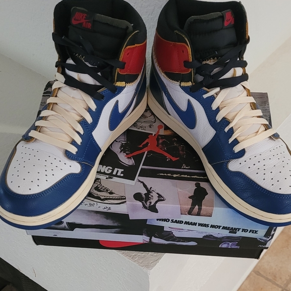 Air Jordan 1 HI Union Blue size 12 - Picture 4 of 7